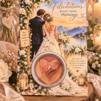 Carte bougie mariage